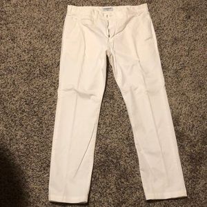 Express 32x30 white chinos